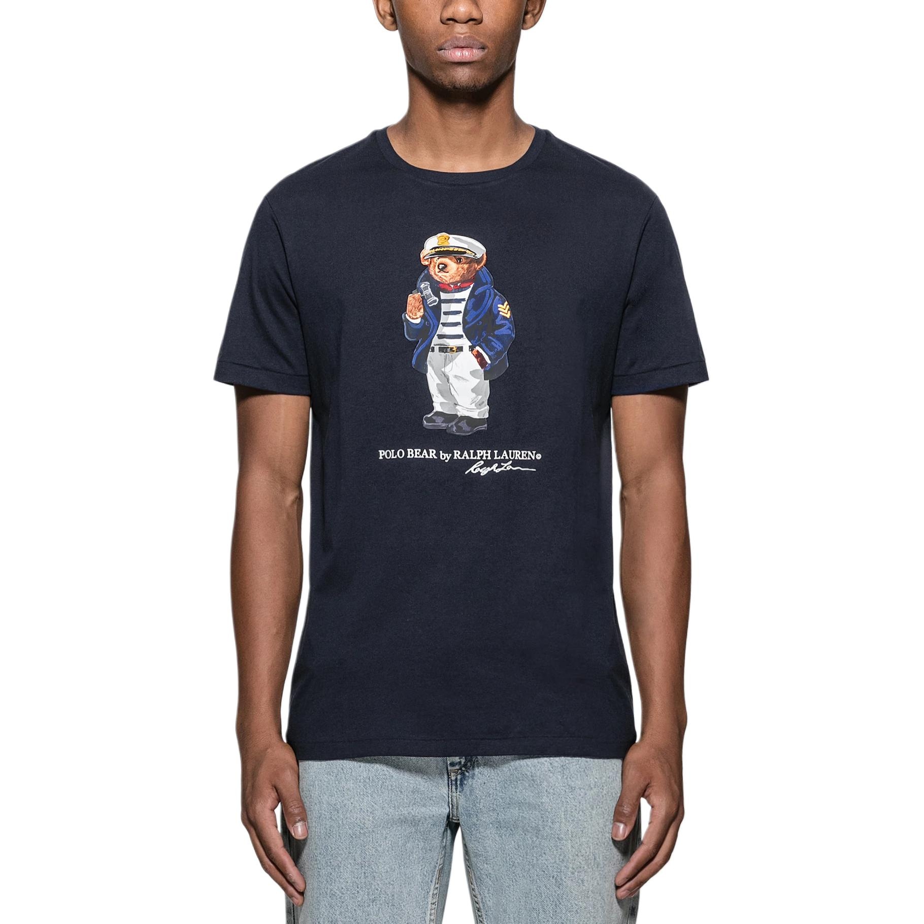 Polo Ralph Lauren SS24 Captain Bear Tee Navy