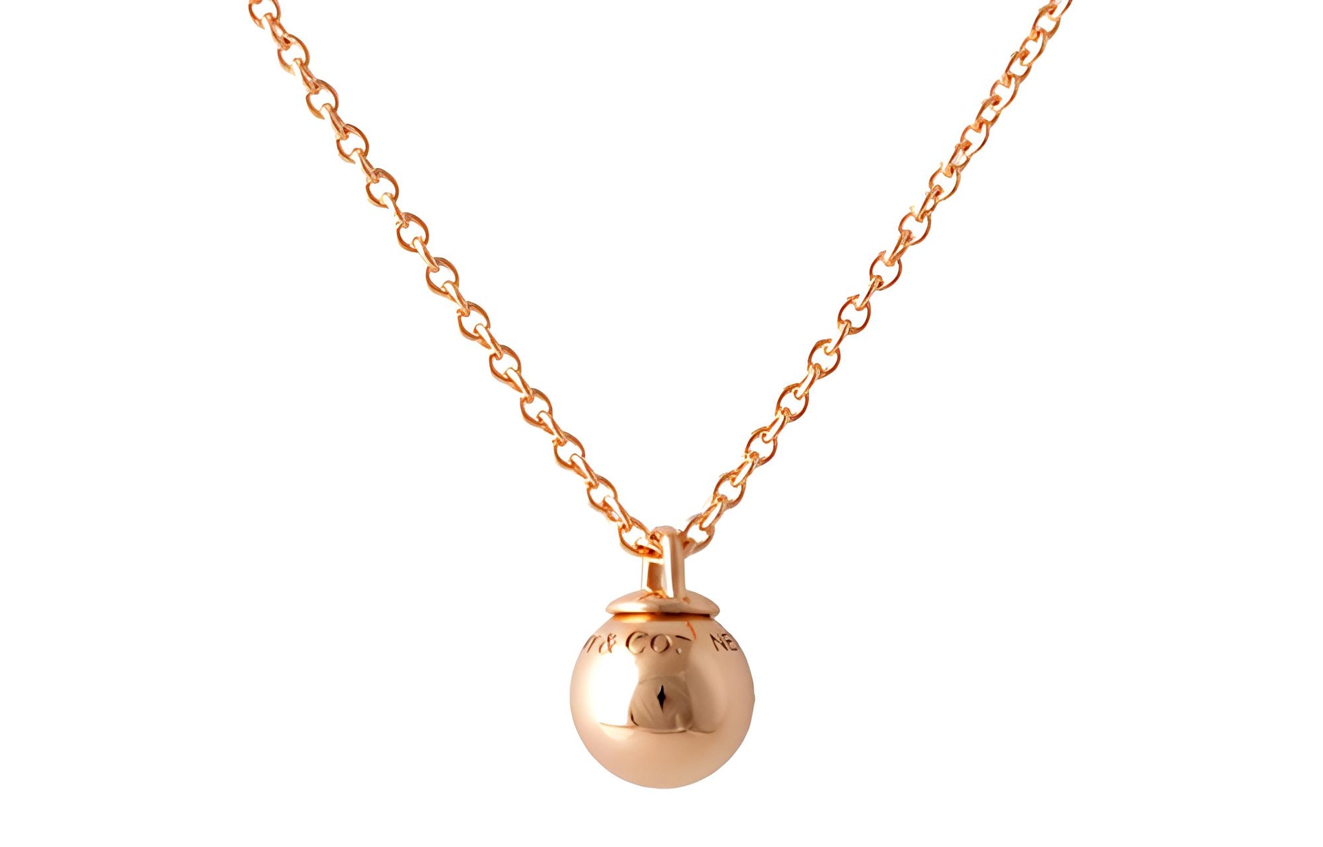 TIFFANY & CO./蒂芙尼 Tiffany HardWear Sphere Necklace 18k Rose Gold