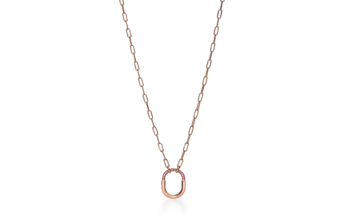 TIFFANY & CO./蒂芙尼 Tiffany & Co. Lock Rosé Necklace