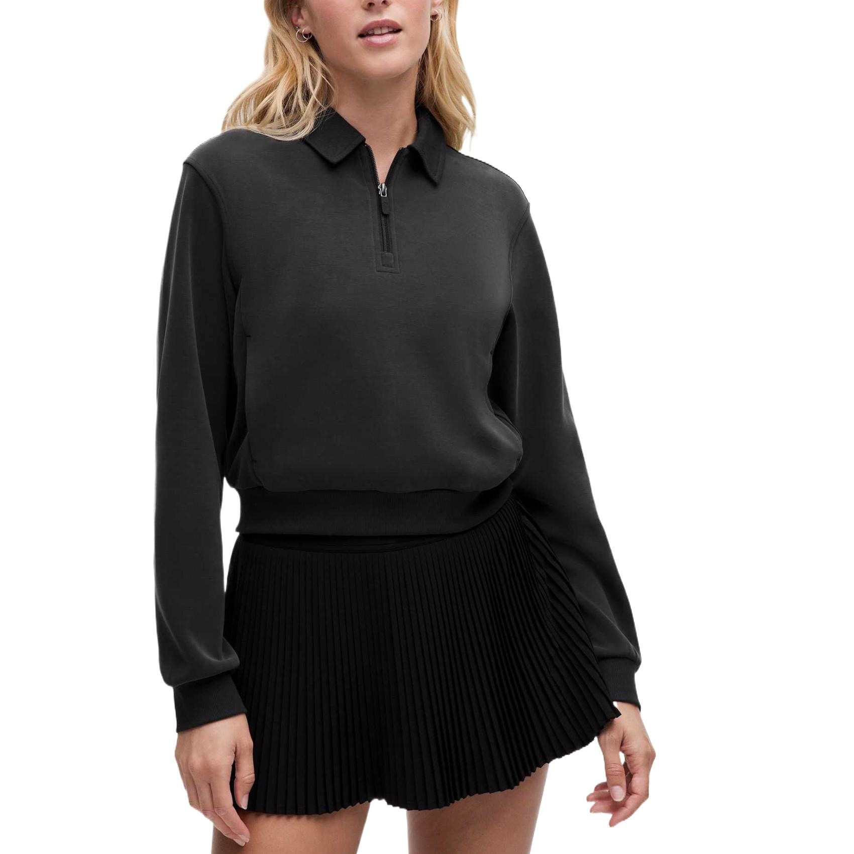lululemon Softstreme Half-Zip Pullover Black