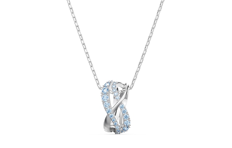 Swarovski/施华洛世奇 Swarovski Spiral Necklace Blue