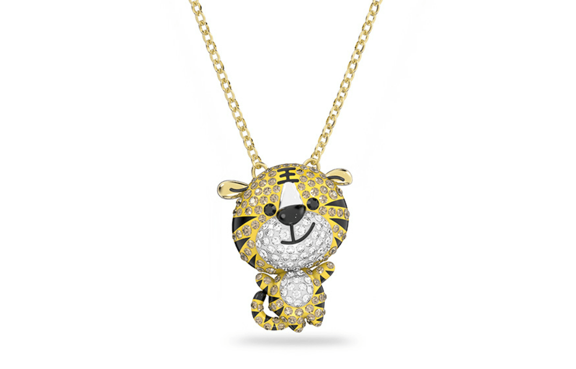 Swarovski/施华洛世奇 Swarovski Zodiac Tiger Necklace Gold