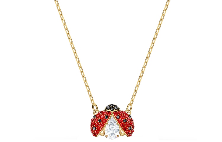 Swarovski/施华洛世奇 Swarovski Sparkling DC Ladybug Necklace Gold