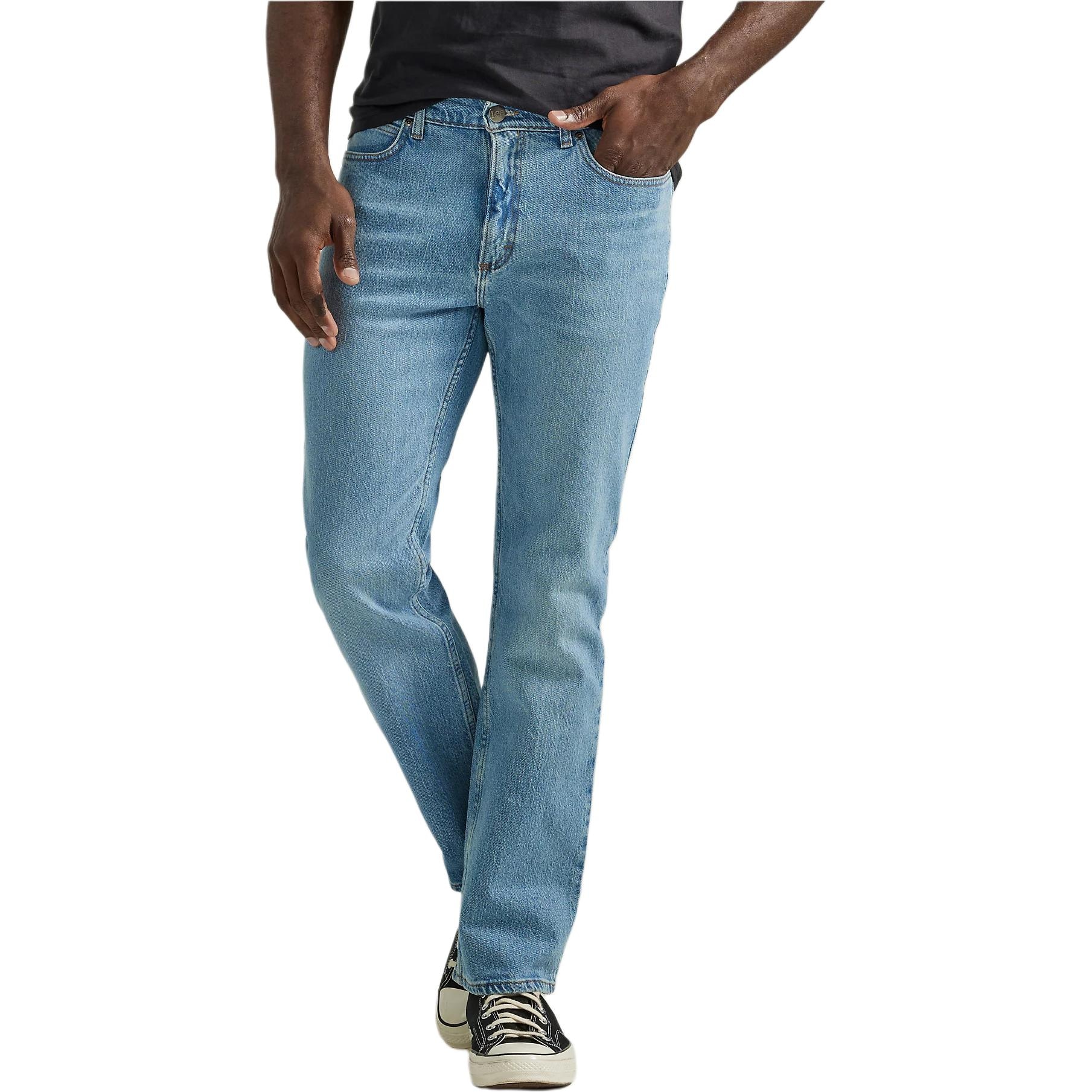 Lee Mid-Rise Flare Jeans Light Blue