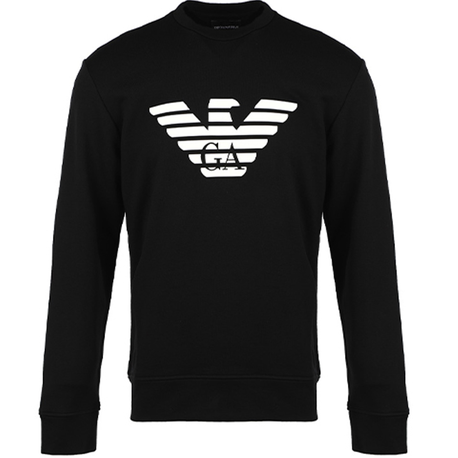 EMPORIO ARMANI/阿玛尼 Emporio Armani Logo Print Sweatshirt Black