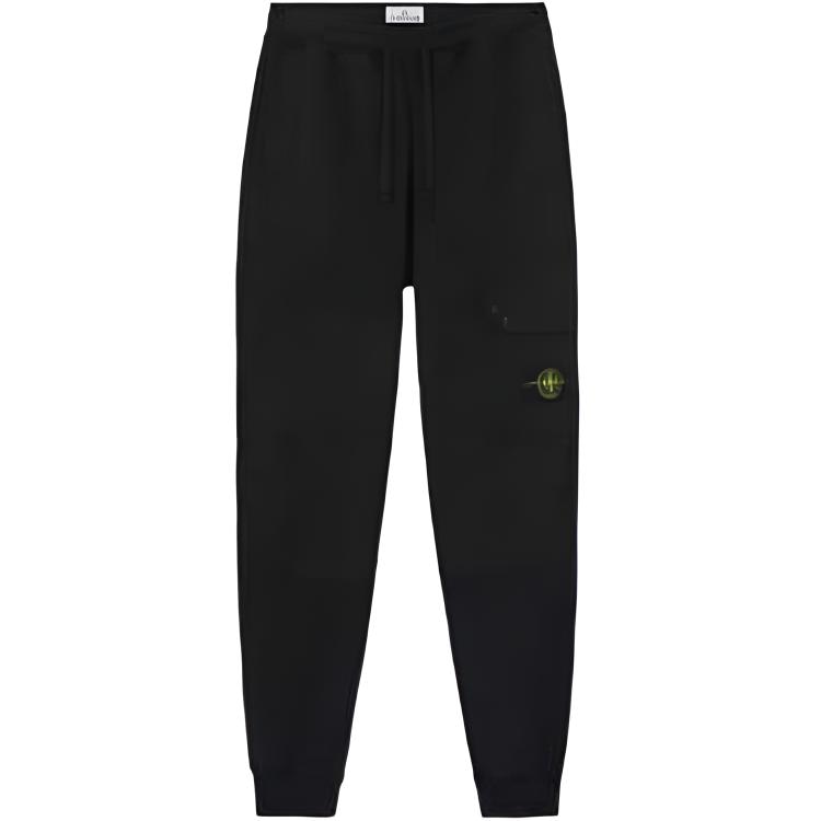 Stone Island Logo Sweatpants Black