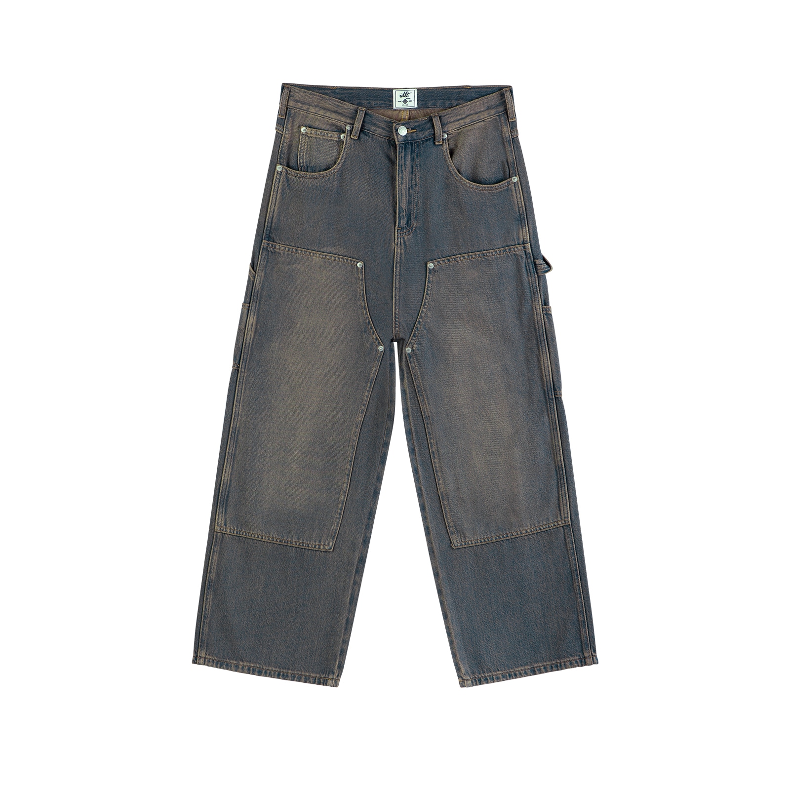 IDLT Loose A-Line 11.8oz Washed Denim Jeans