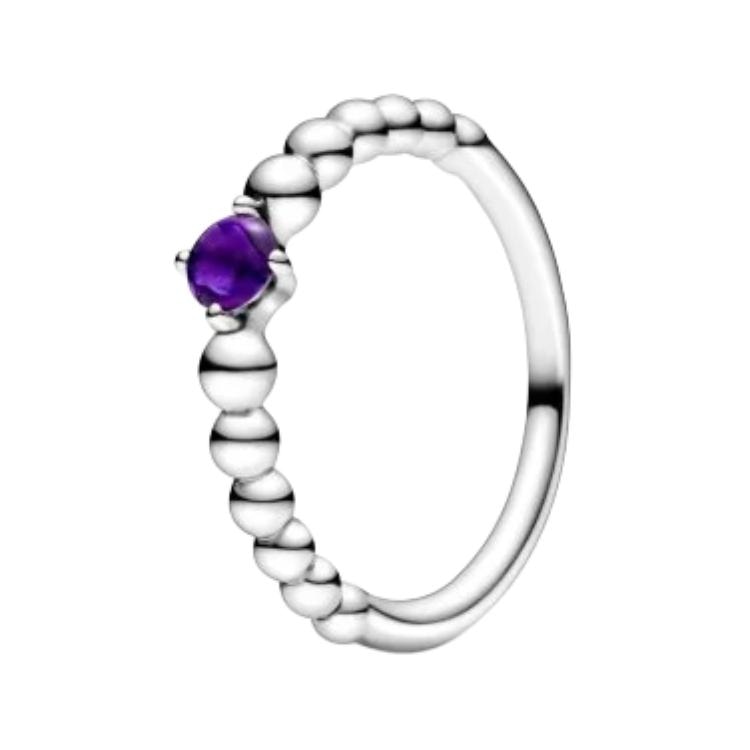 Pandora/潘多拉 Pandora Purple Charm Ring