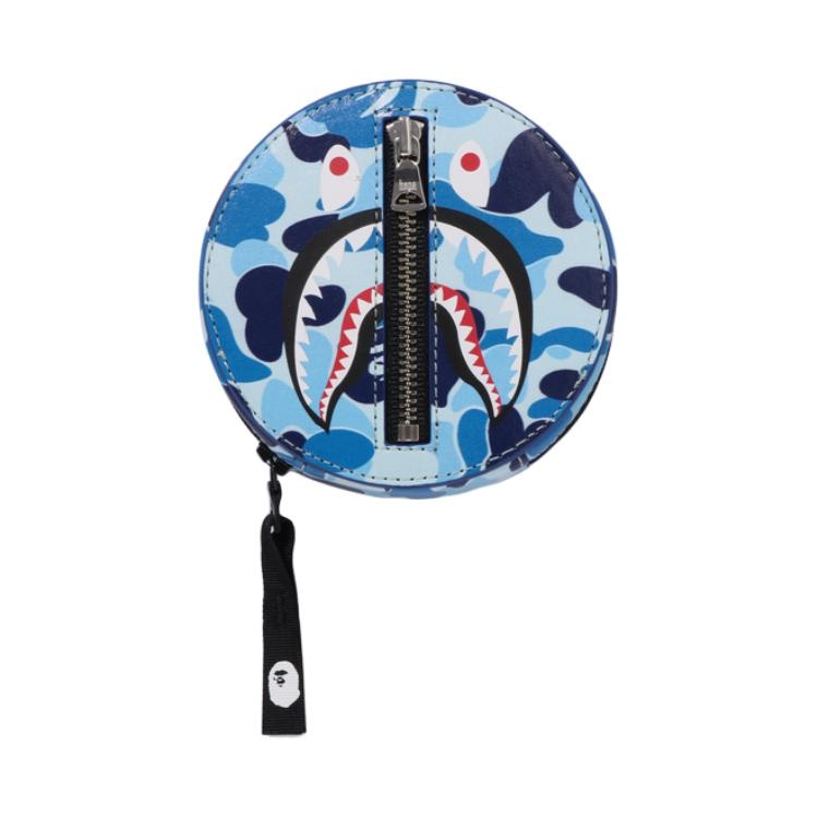 A BATHING APE Shark Round PU Wallet