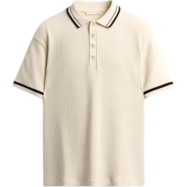 ZARA Colorblock Ribbed Polo Shirt