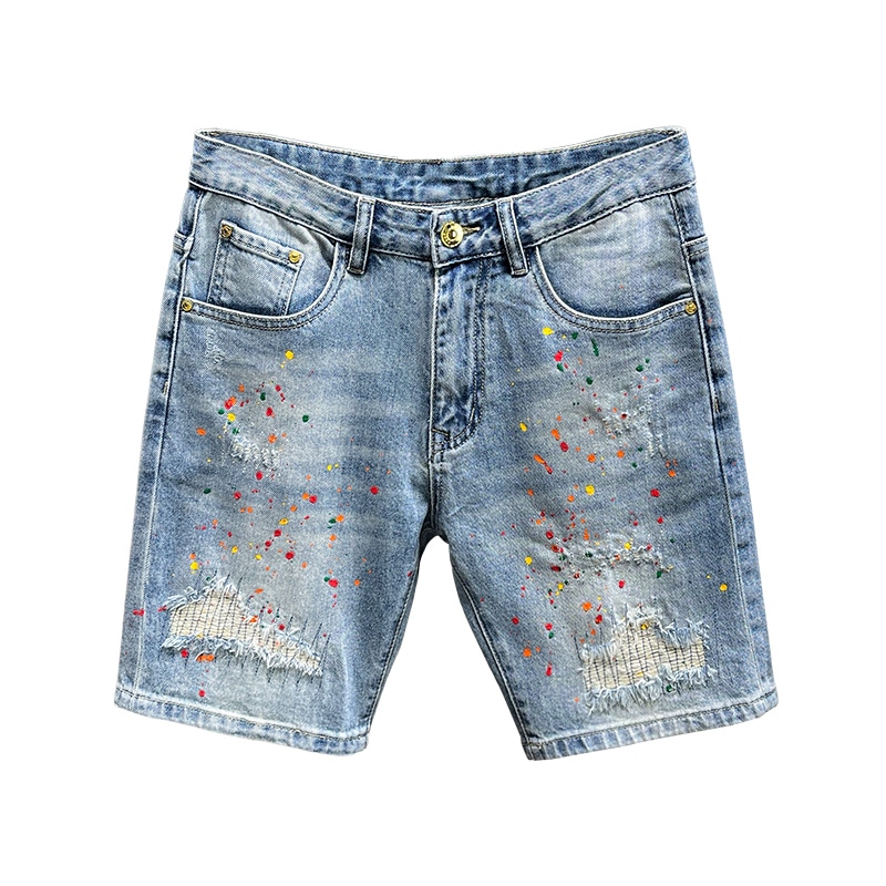 Lee Cooper Stretch Patch Denim Shorts