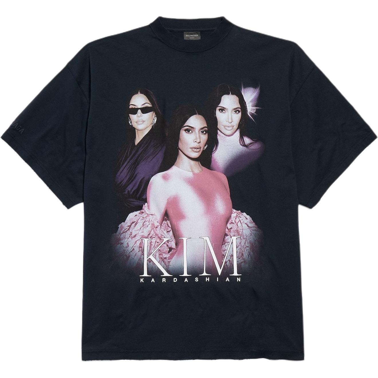 Balenciaga Oversized Logo T-Shirt Black