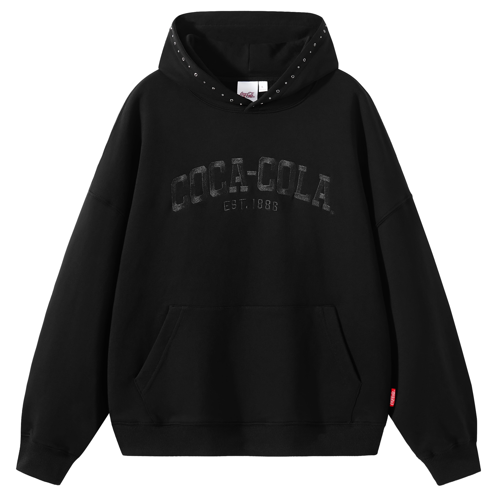 Coca-Cola/可口可乐 Coca-Cola Logo Embroidered Hoodie