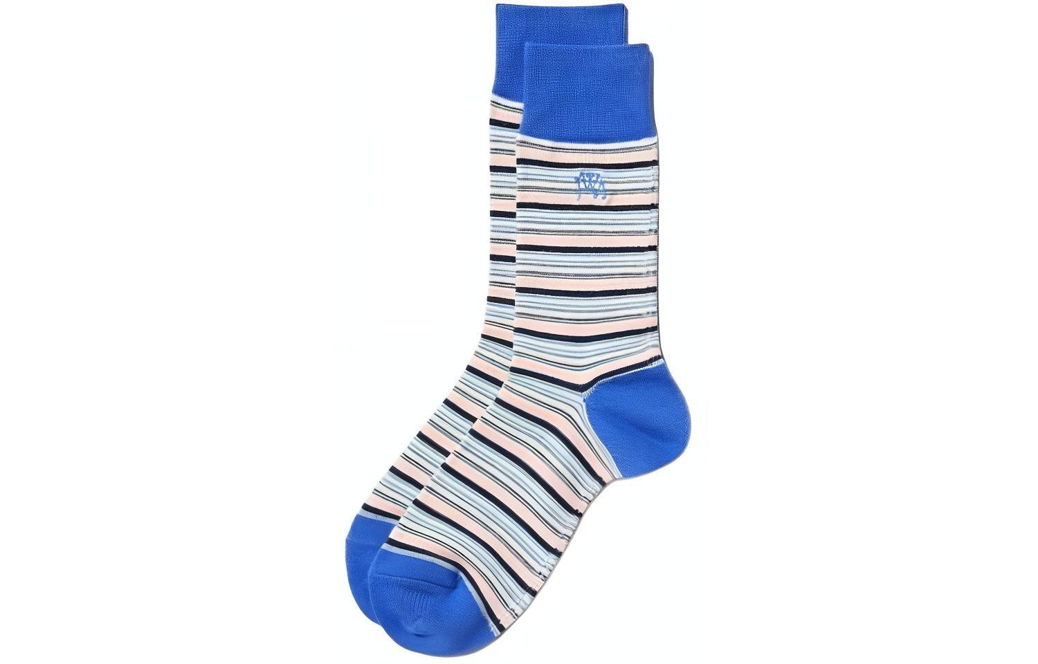 UNIQLO x JW Anderson SS24 Colorblock Stripe Socks Blue
