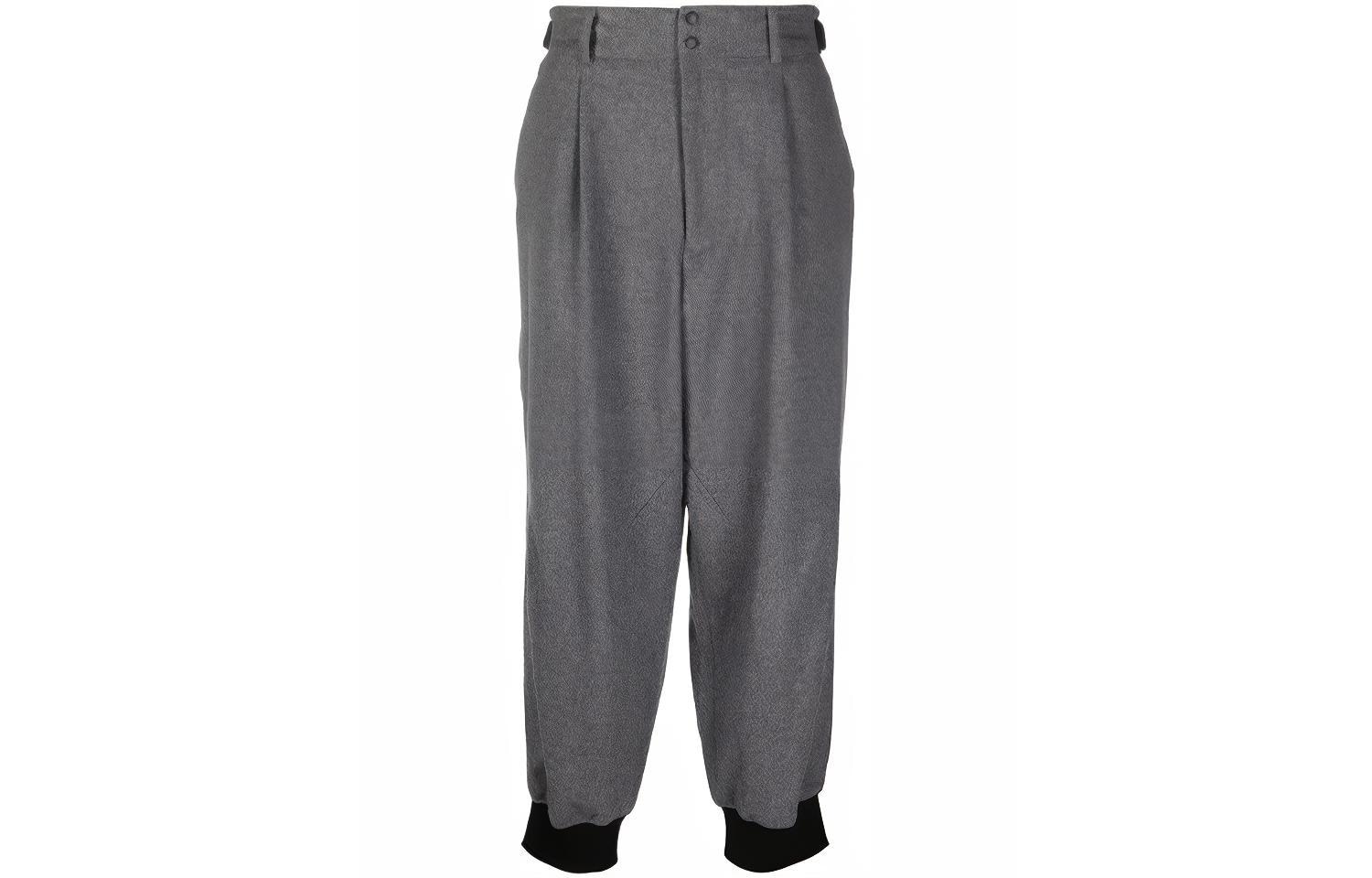 Y-3 Logo Button Waist Track Pants Grey