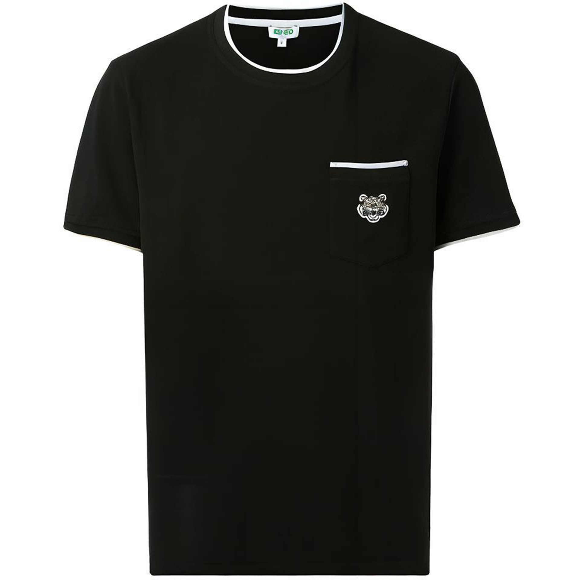 KENZO Tiger Head Embroidered Pocket T-Shirt