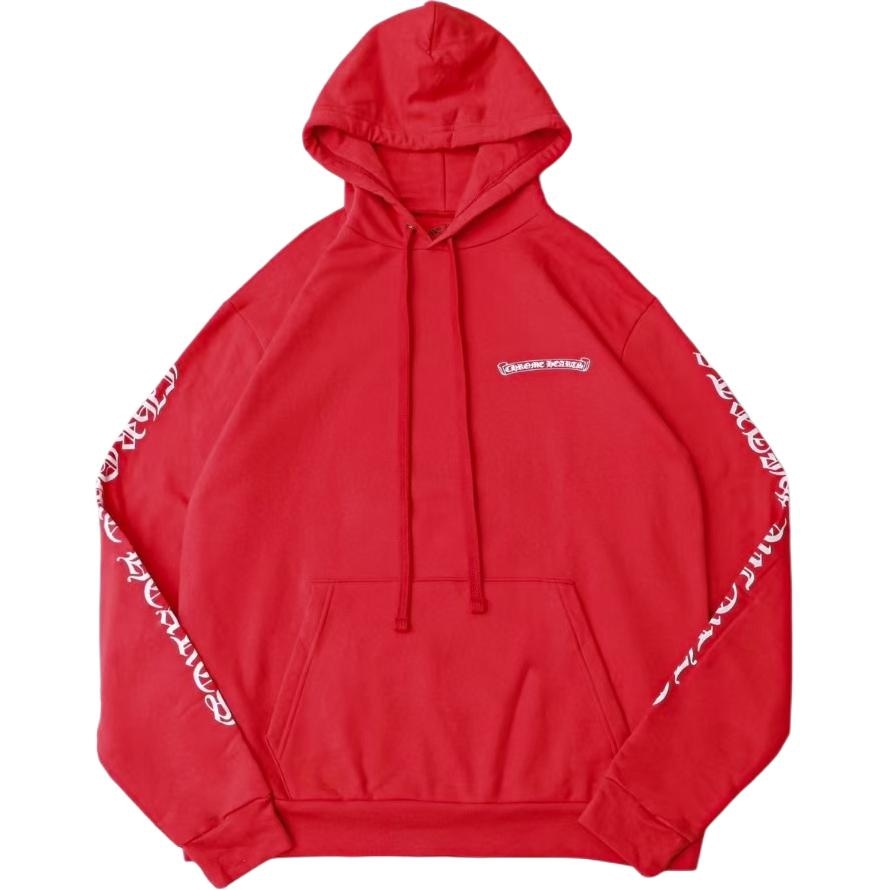 Chrome Hearts Scroll Hoodie Red