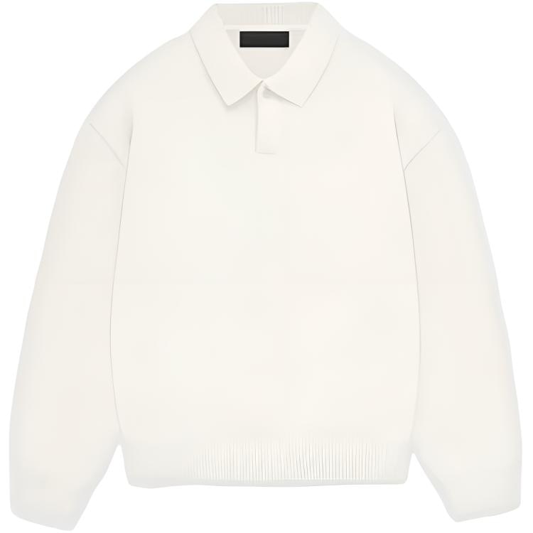 Fear of God Essentials Knit Polo Cloud Dancer