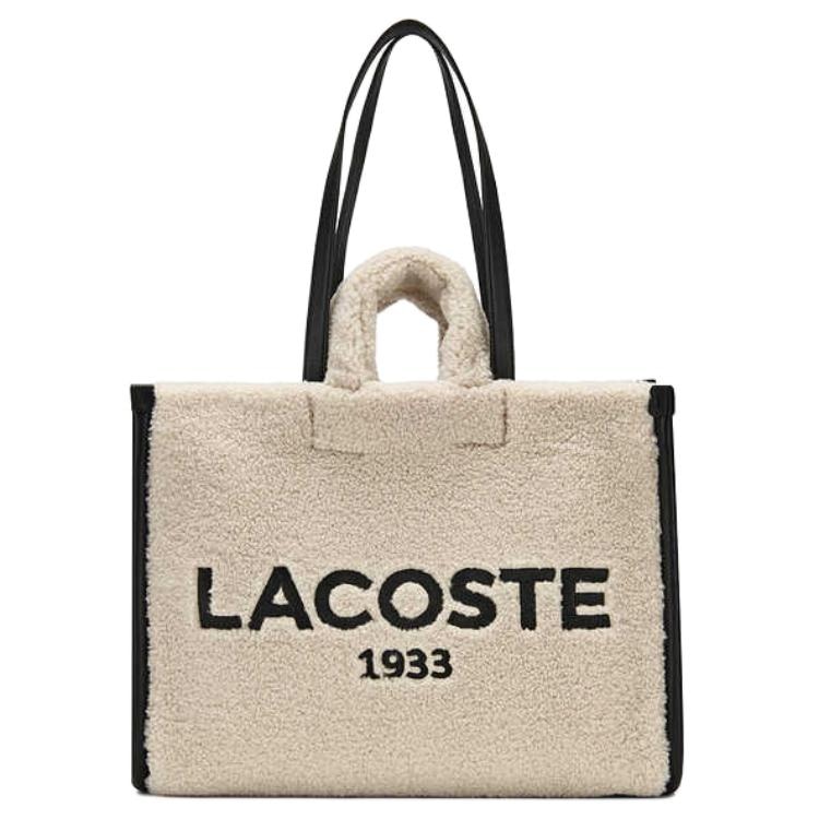 Lacoste Large Tote Bag Ivory Black