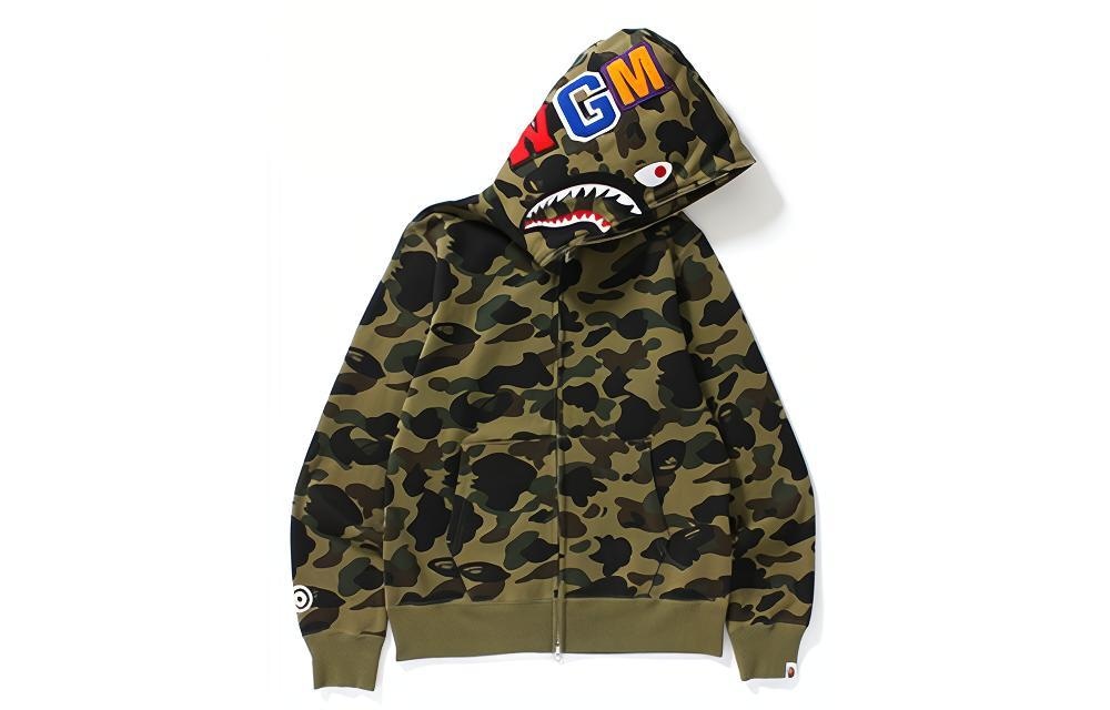 A BATHING APE Shark Camo Hoodie