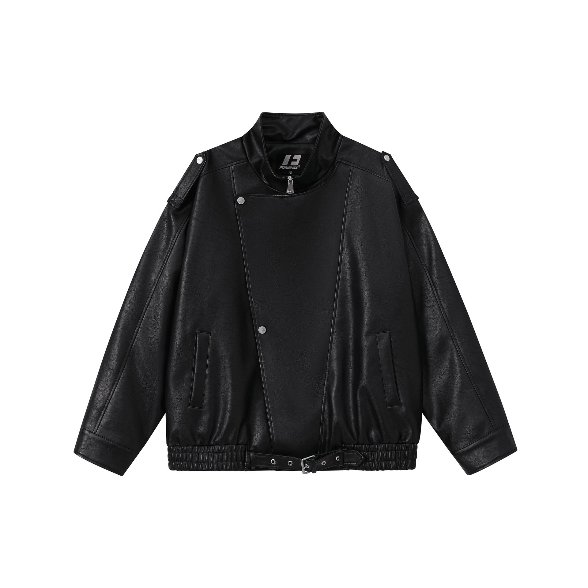 FORNINES PU Biker Jacket