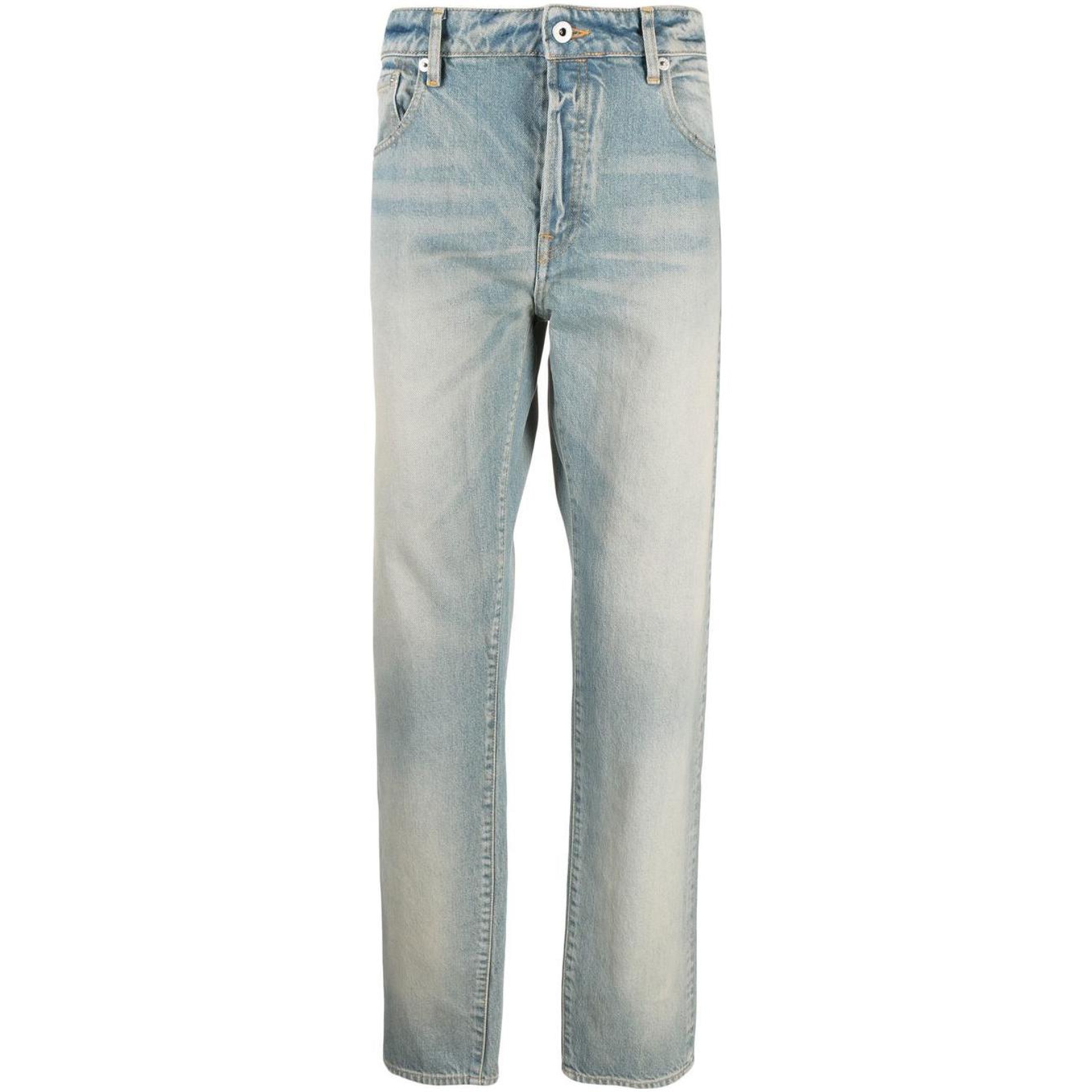 KENZO SS23 High-Waisted Straight Jeans Blue