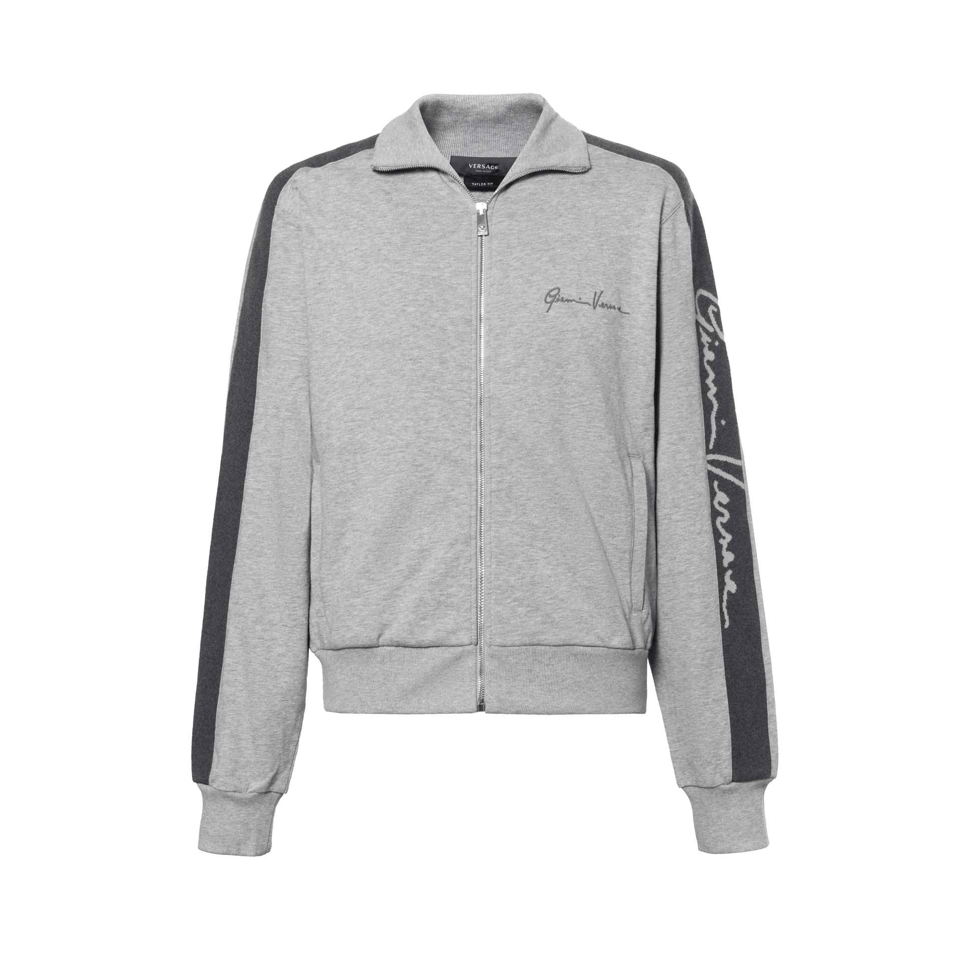 VERSACE/范思哲 Versace Logo Embroidered Zip Jacket
