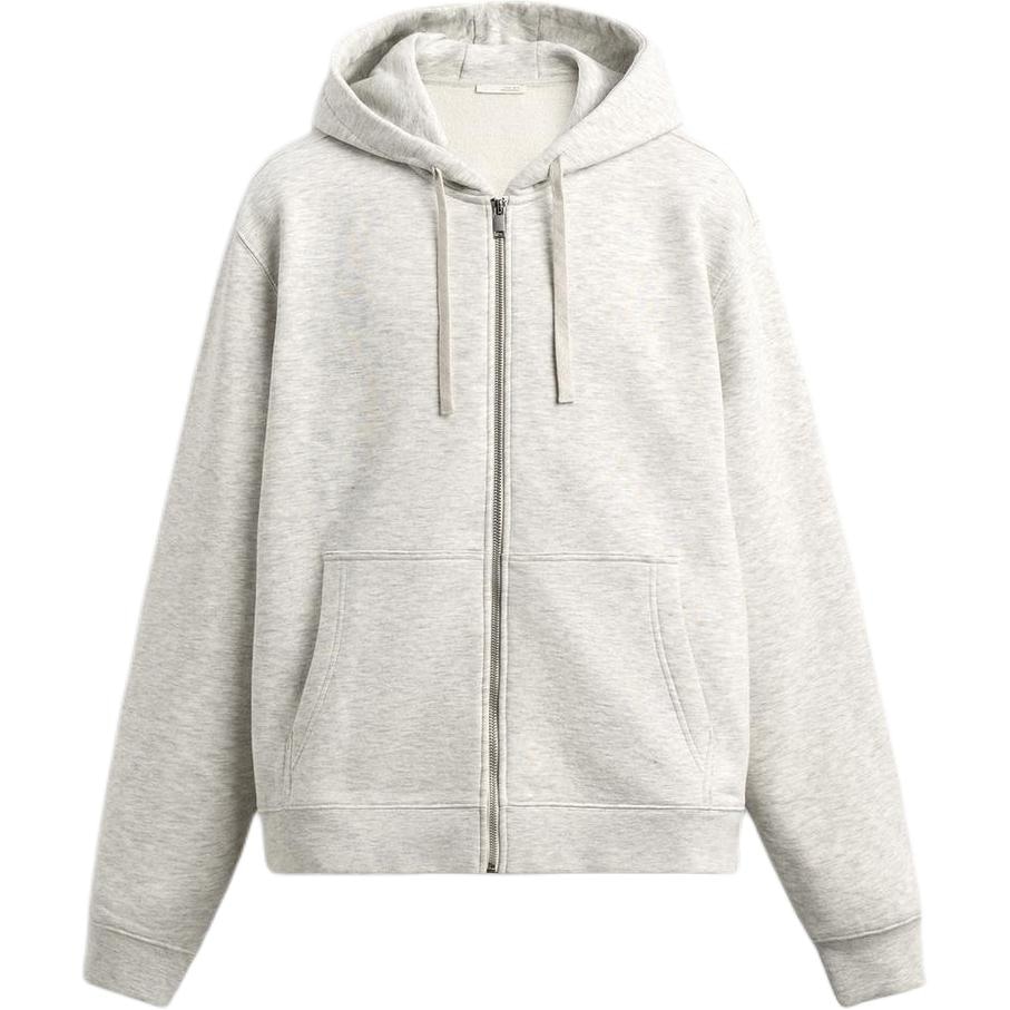 ZARA Hoodie Zip-Up Loose Fit Solid Color
