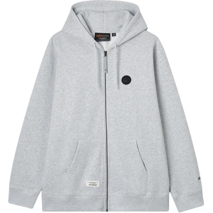 Alpha Industries Letter Hoodie Zip-Up