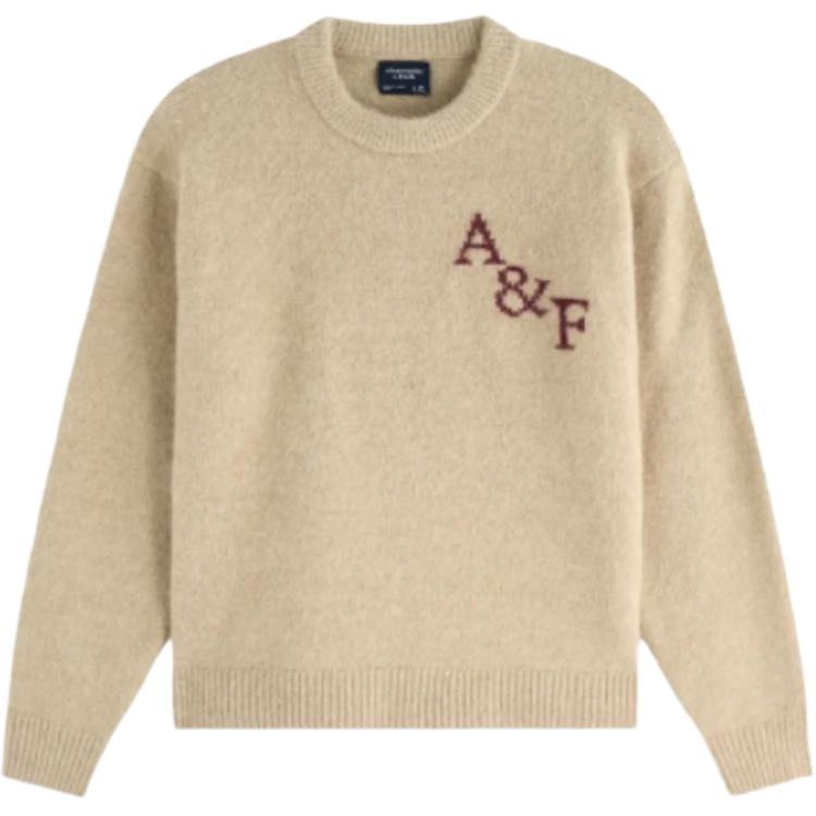 Abercrombie＆Fitch Abercrombie & Fitch Letter Logo Crewneck Sweater
