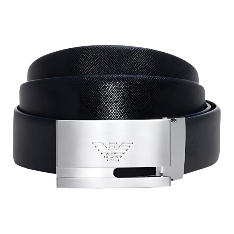 EMPORIO ARMANI/阿玛尼 Emporio Armani Reversible Belt Black