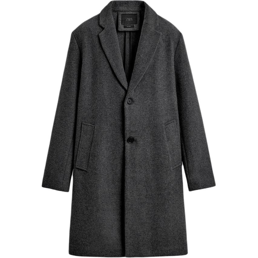 ZARA Slim Fit Single-Breasted Coat