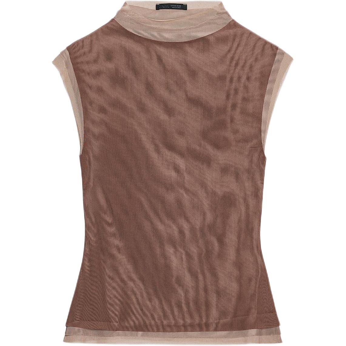 ZARA Sleeveless Turtleneck Top