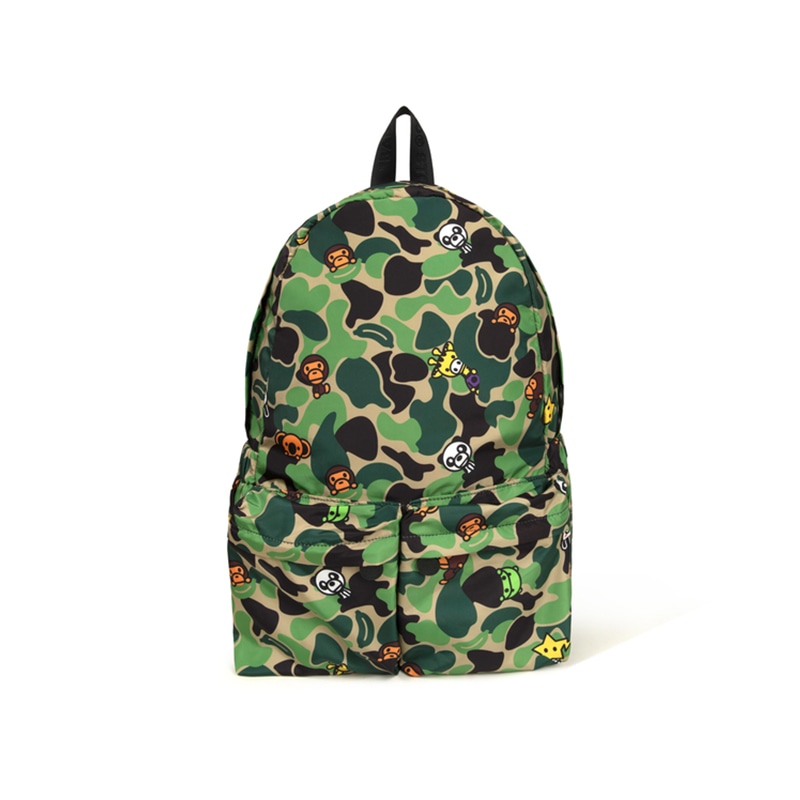 BABY MILO STORE BY A BATHING APE A Bathing Ape Baby Milo Backpack Green Camouflage