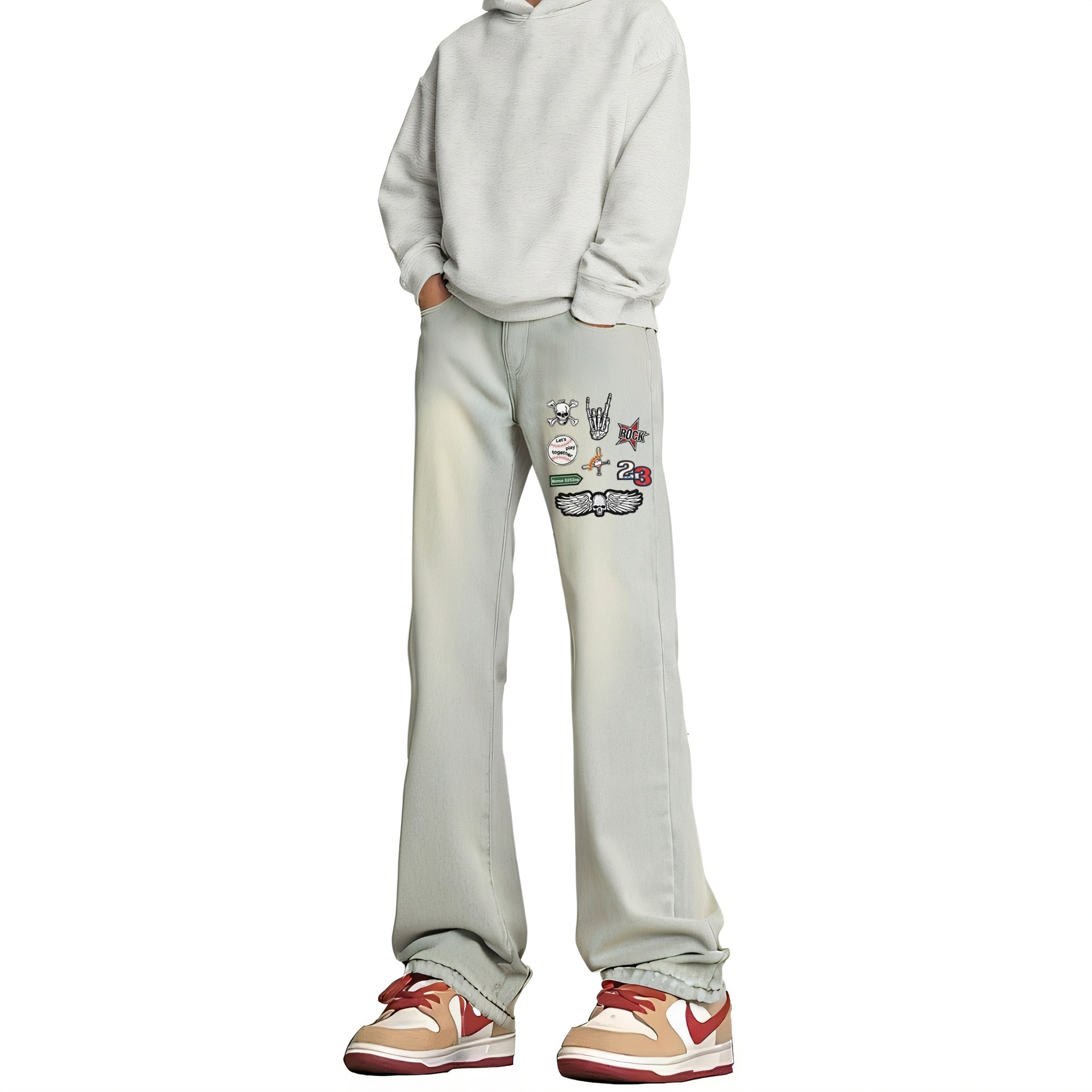AMBER LIGHT Cleanfit Heavyweight Denim Pants