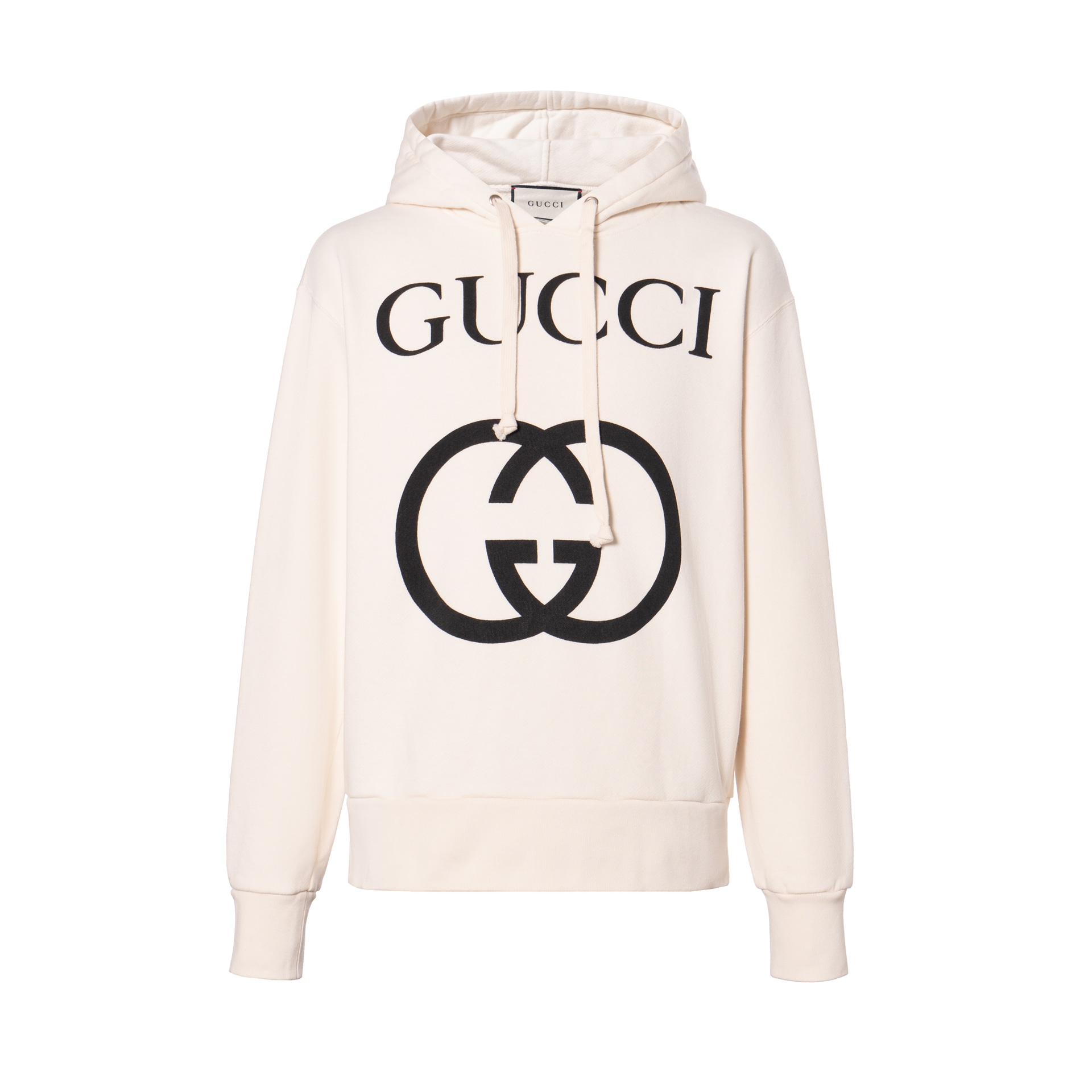 GUCCI/古驰 Gucci Logo Hoodie White