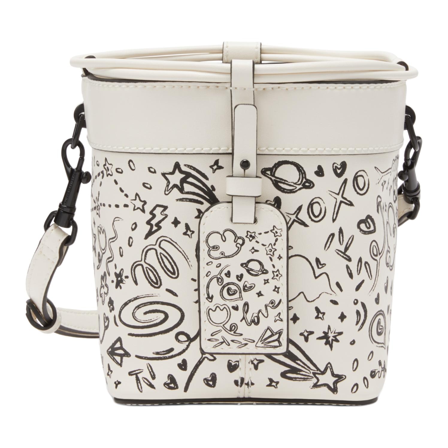 CHARLES&KEITH Charles & Keith Bucket Bag Cream/Navy/Green