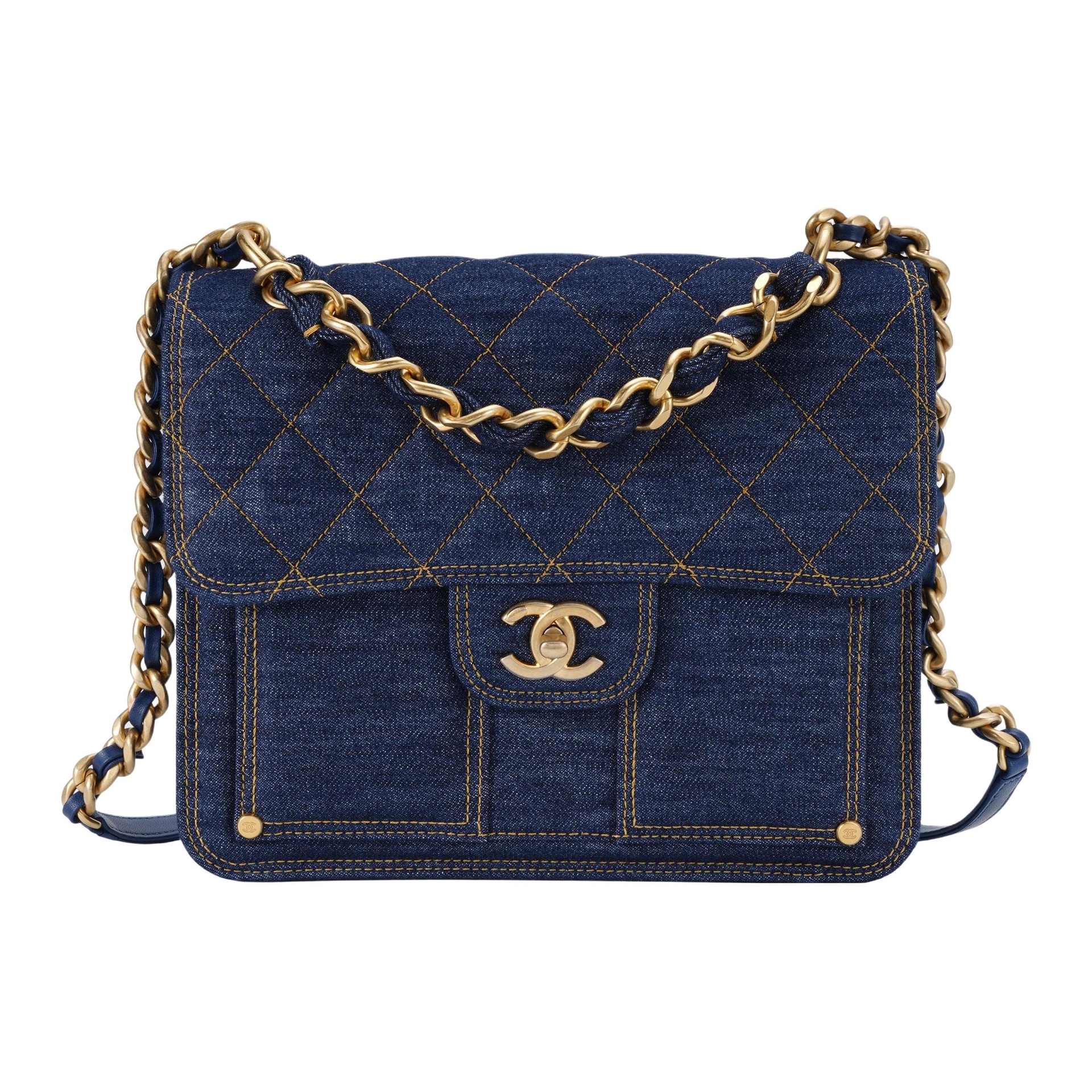 CHANEL 23S Denim Backpack