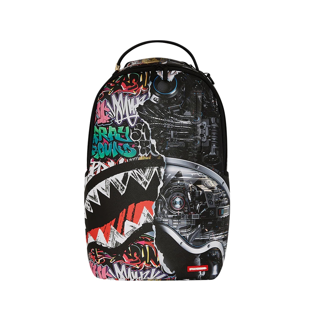 SPRAYGROUND Shark Logo Graffiti Backpack