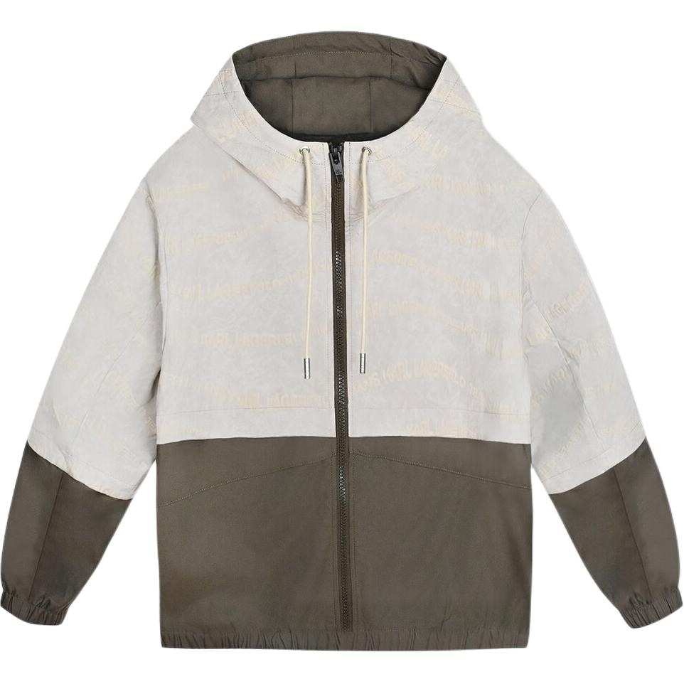 KARL LAGERFELD FW25 Long Sleeve Zip Cotton Jacket