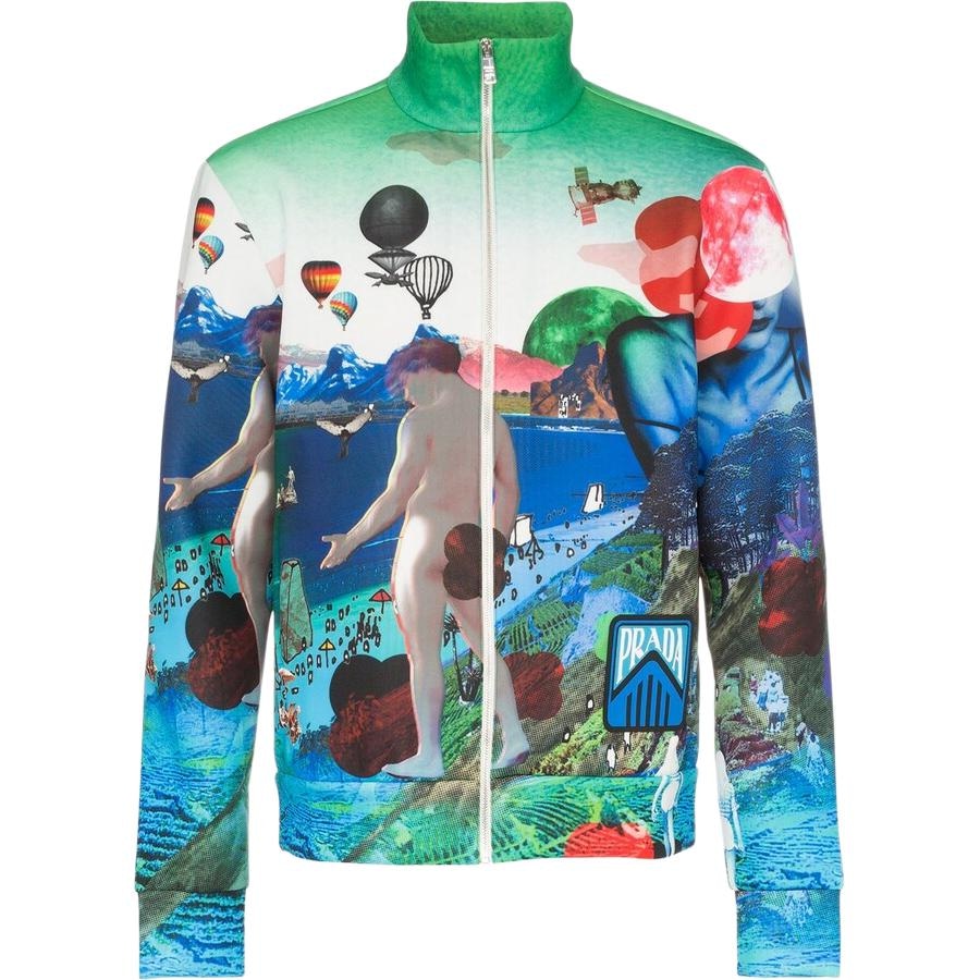 Prada Printed Zip Jacket