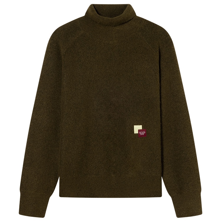 BEASTER Soft Loose Turtleneck Knit Sweater