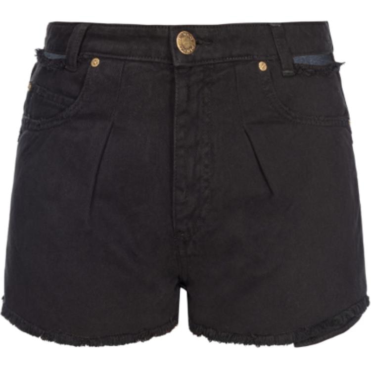 PINKO Tassel Denim Shorts Slim Fit