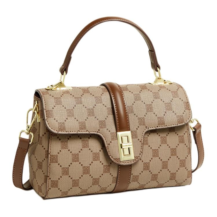 15 MINS Vintage Print Handbag