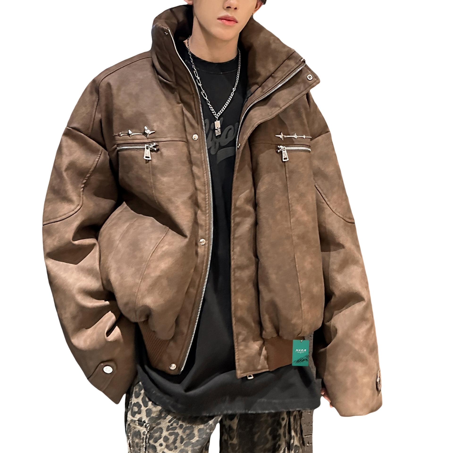H.V.G.A Short Collar Puffer Jacket