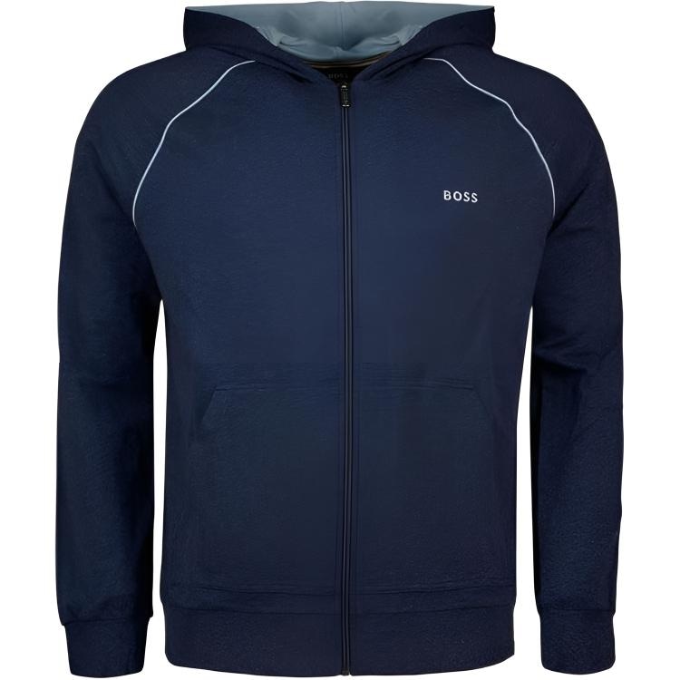 HUGO BOSS Striped Letter Hoodie Jacket