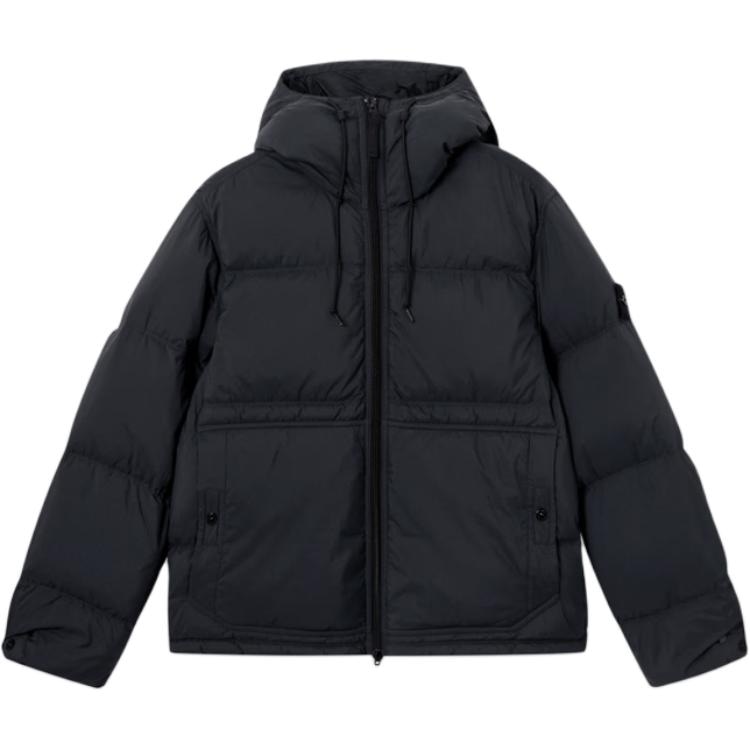 Stone Island Logo Embroidered Down Jacket