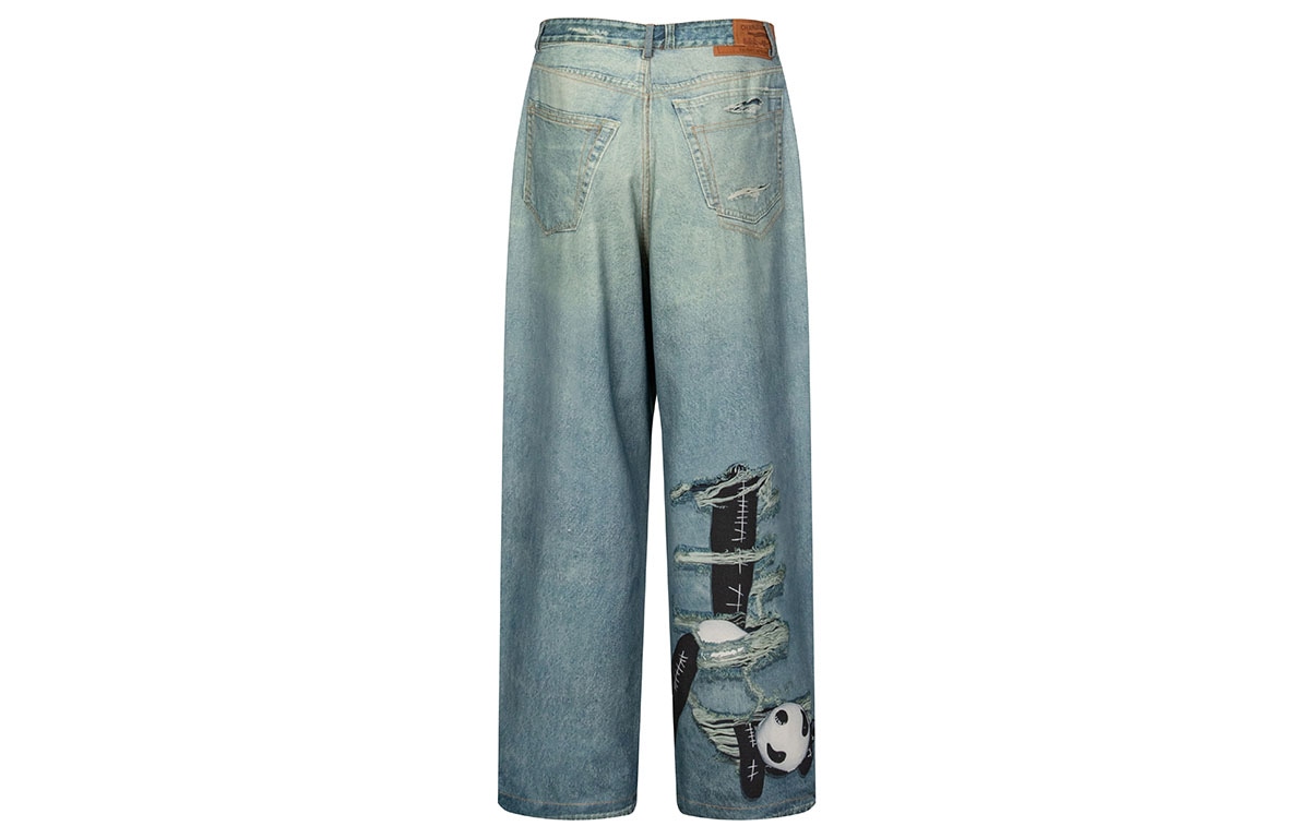 Charlie Luciano Panda Print High Waist Jeans