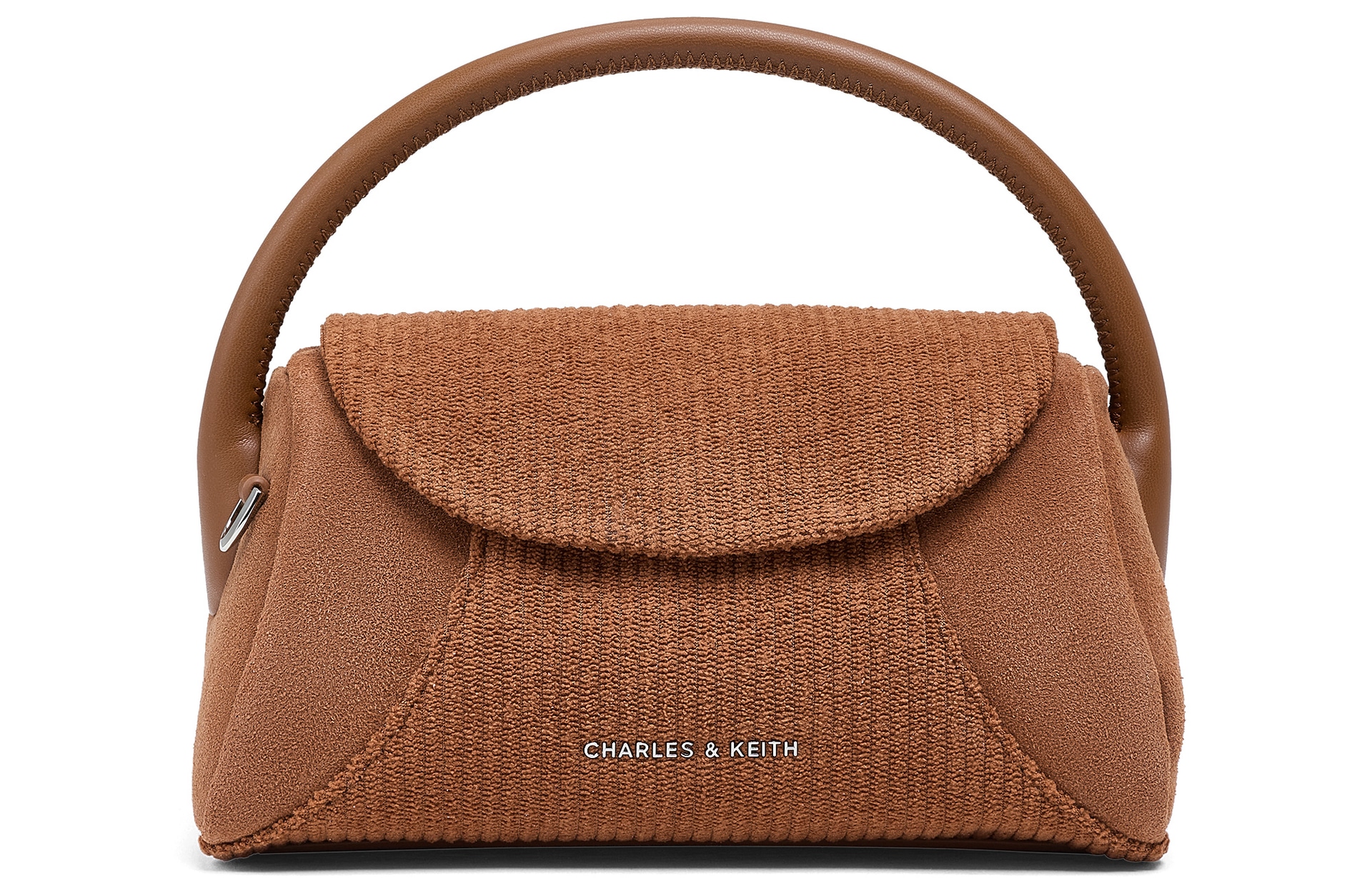CHARLES&KEITH Patchwork Suede Crossbody Bag Small