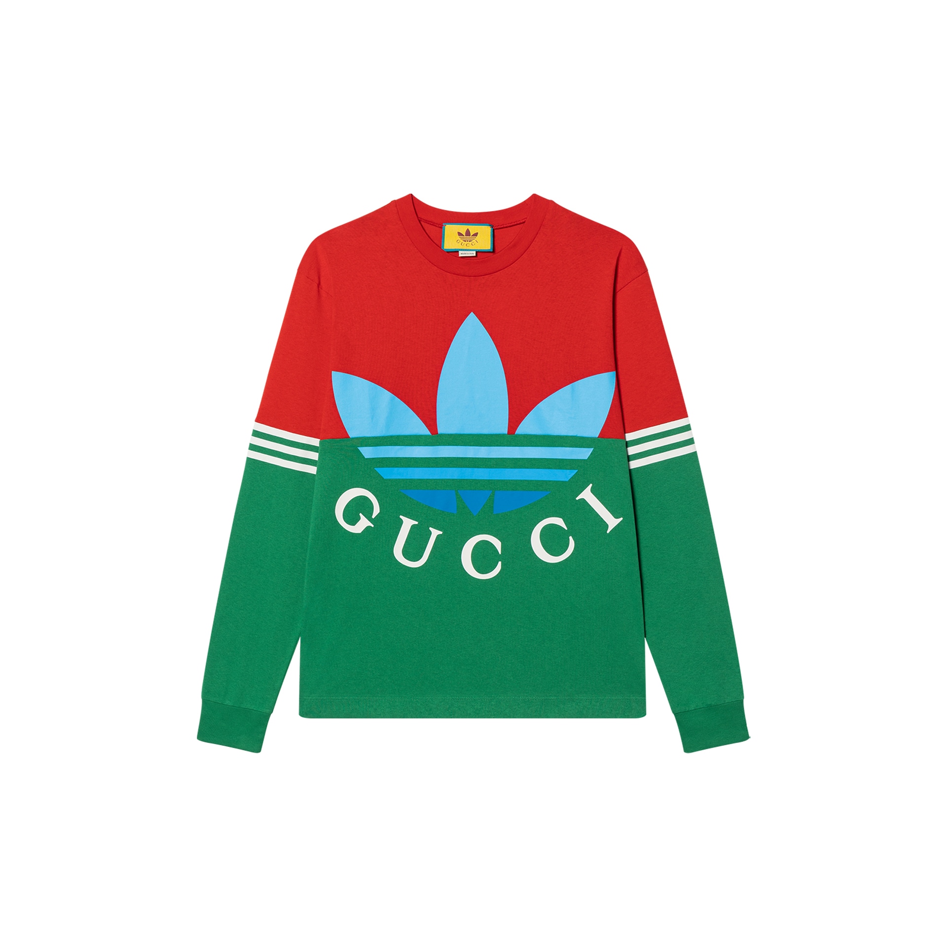 GUCCI/古驰 Gucci x adidas SS23 Long Sleeve T-Shirt Green